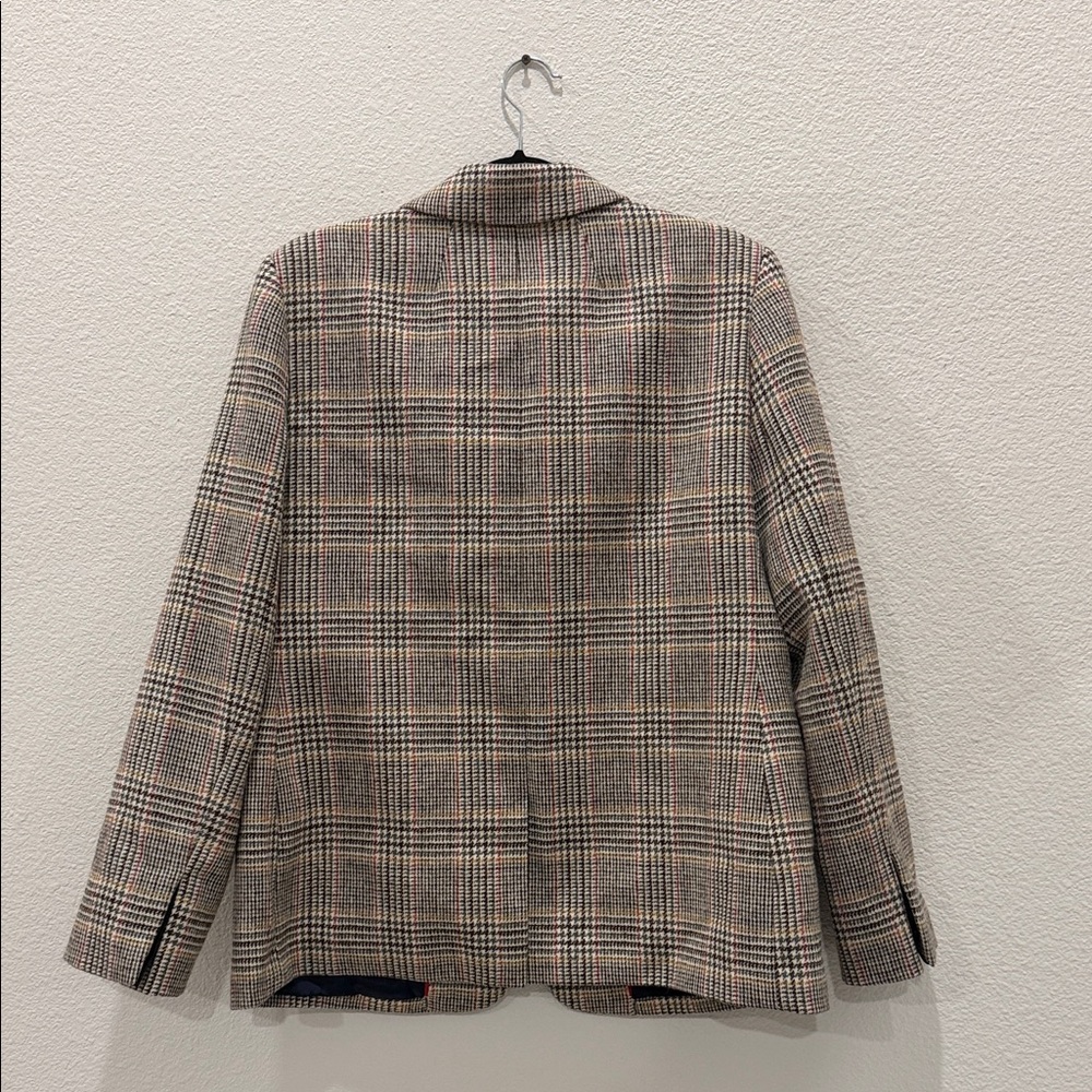 J. Crew Sommerset blazer in glen plaid English wool size 14 - Picture 7 of 8